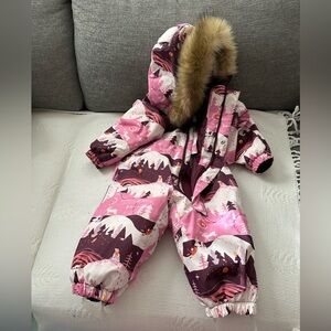 Reima toddler snowsuit. Lappi, cold pink. Size 18-24 months.